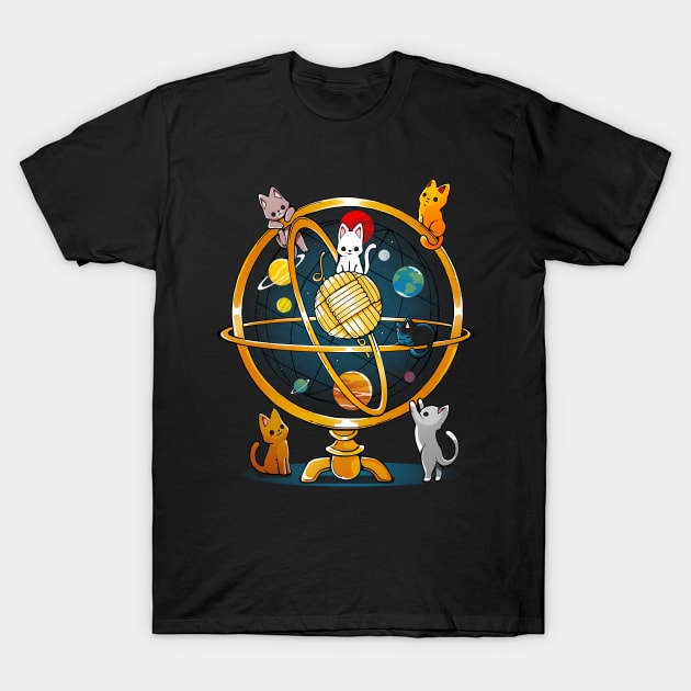 Astrolabe Cats T-Shirt by Vallina84